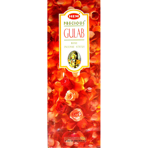 HEM Incense Hex PRECIOUS GULAB 20 stick BOX of 6 Packets