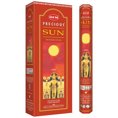 HEM Incense Hex THE SUN 20 stick BOX of 6 Packets