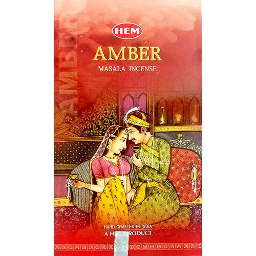 Hem Incense Masala AMBER 15g BOX of 12 Packets