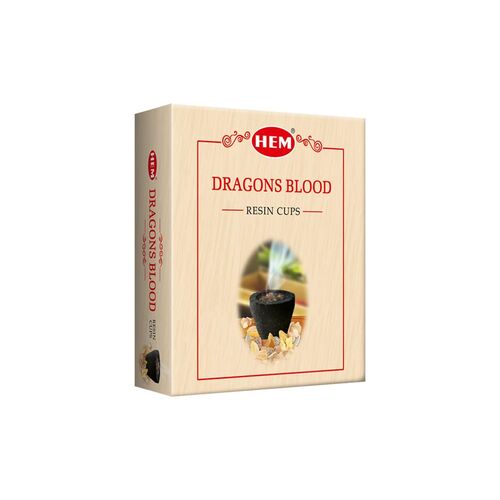 HEM Incense Resin Cup DRAGONS BLOOD 10pc
