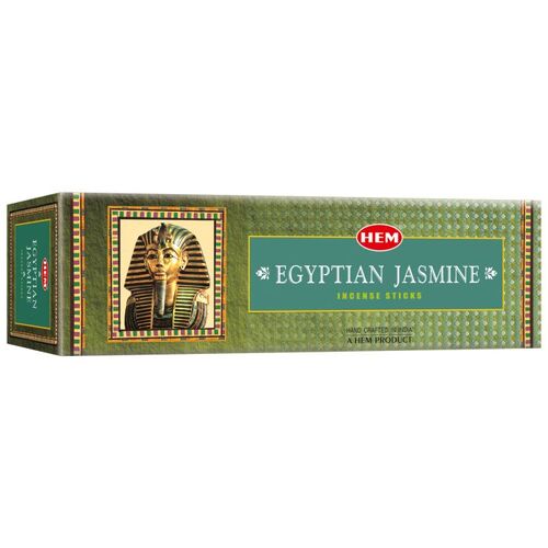 HEM Incense Square EGYPTIAN JASMINE 8 stick BOX of 25 Packets