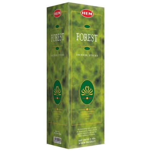 HEM Incense Square FOREST 8 stick BOX of 25 Packets