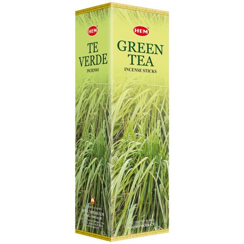 HEM Incense Square GREEN TEA 8 stick BOX of 25 Packets
