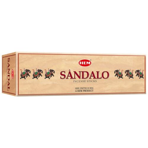 HEM Incense Square SANDAL 8 stick BOX of 25 Packets