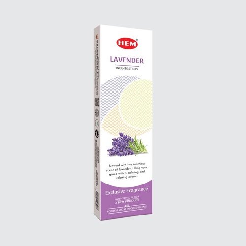 HEM Incense Tall LAVENDER 25g Box of 12 Packets