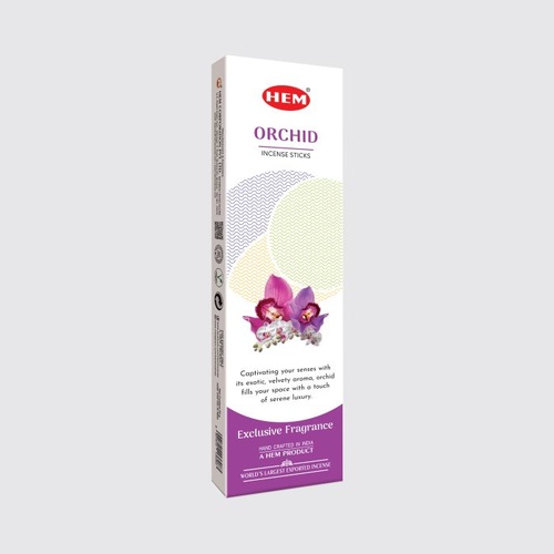 HEM Incense Tall ORCHID 25g Box of 12 Packets