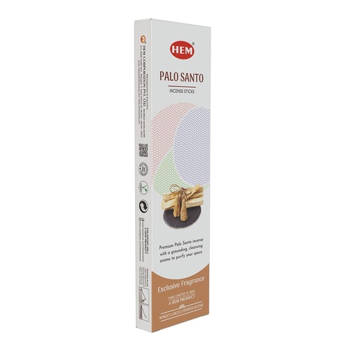 HEM Incense Tall PALO SANTO 25g Box of 12 Packets