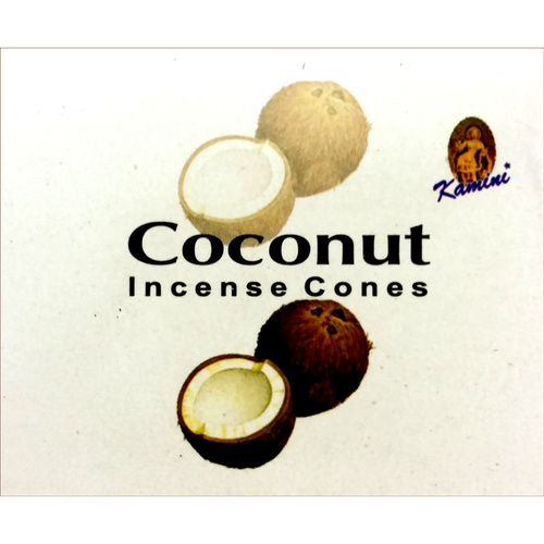Kamini Incense Cones COCONUT BOX of 12 Packets