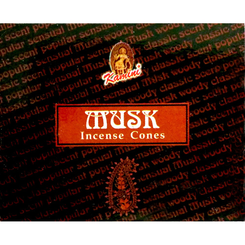 Kamini Incense Cones MUSK BOX of 12 Packets