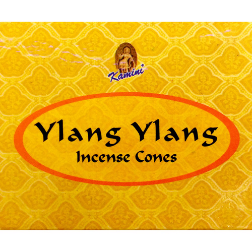 Kamini Incense Cones YLANG YLANG BOX of 12 Packets