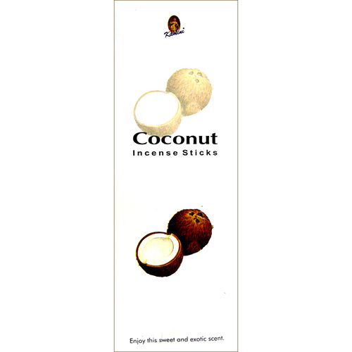 Kamini Incense Hex COCONUT 20 stick BOX of 6 Packets