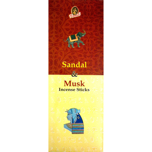 Kamini Incense Hex SANDAL MUSK 20 stick BOX of 6 Packets