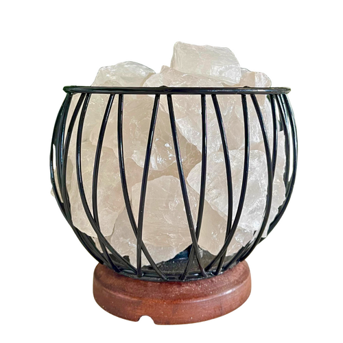 Crystal Cage CLEAR QUARTZ (A Grade) Lamp