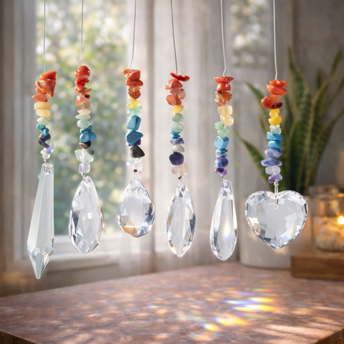 Chakra Gemstone & Crystal Sun Catcher