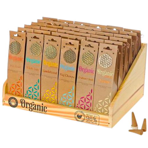 ORGANIC Goodness CONES 15g Display Stand 6 X 6 Packets