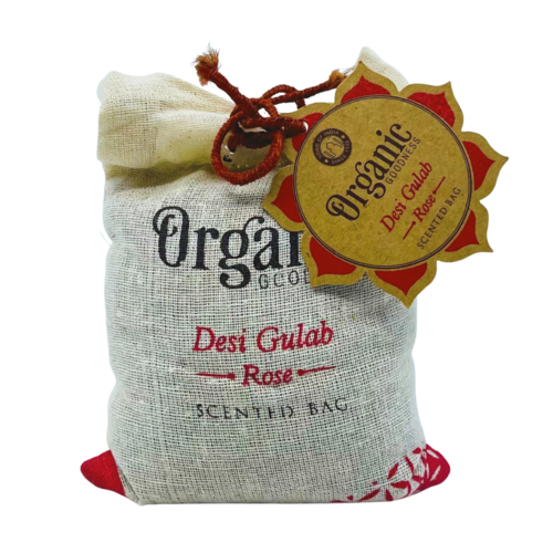 ORGANIC Goodness Scented Cotton Bag ROSE DESI GULAB