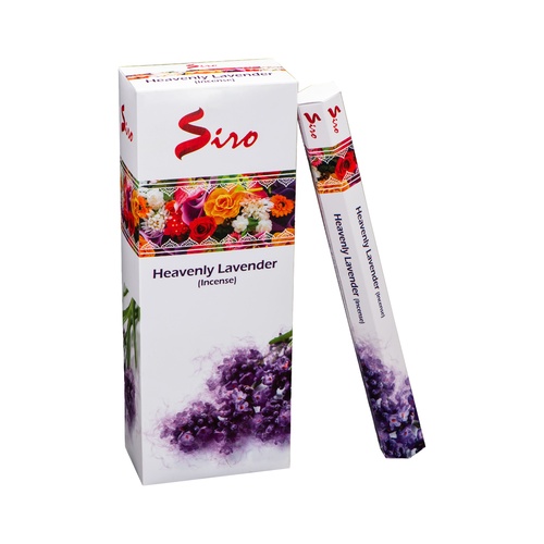 Siro Incense Hex HEAVENLY LAVENDER 20 stick BOX of 6 Packets