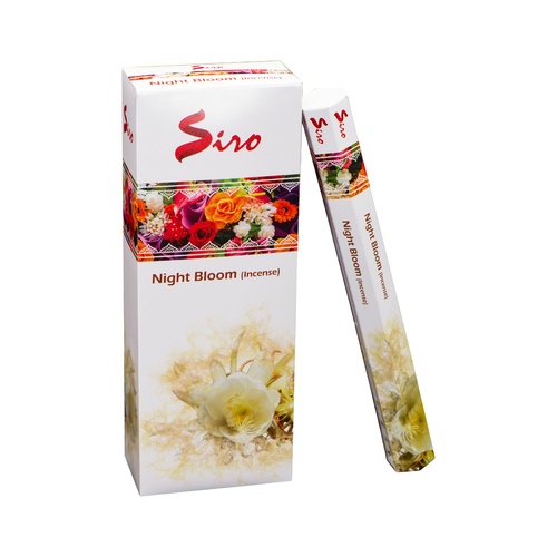 Siro Incense Hex NIGHT BLOOM 20 stick BOX of 6 Packets