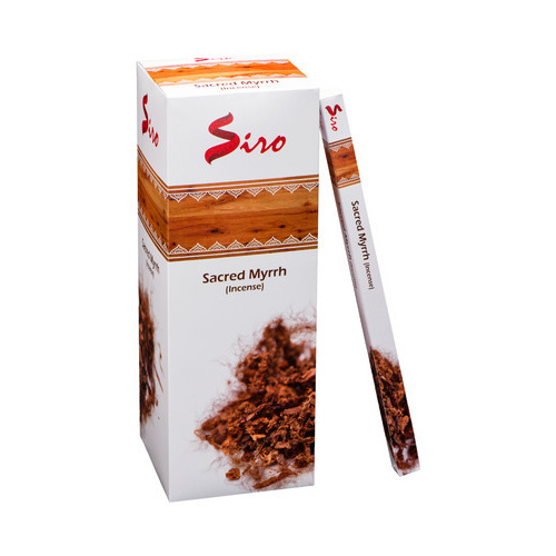 SIRO Incense SACRED MYRRH SQUARE Box of 25 8 stick packets