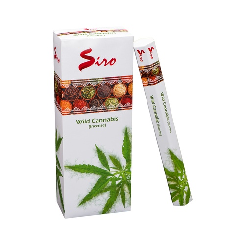 Siro Incense Hex WILD CANNABIS 20 stick BOX of 6 Packets