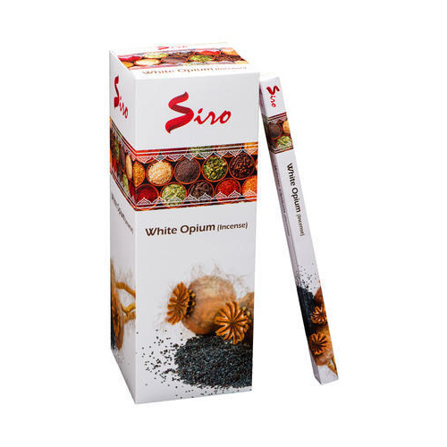 SIRO Incense WHITE OPIUM SQUARE Box of 25 8 stick packets