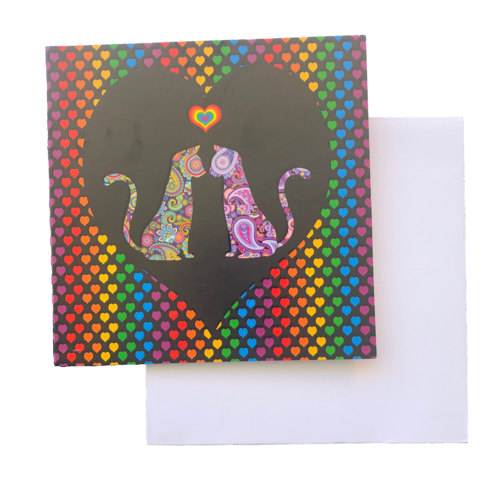 Triskele Arts Cards HEART CATS