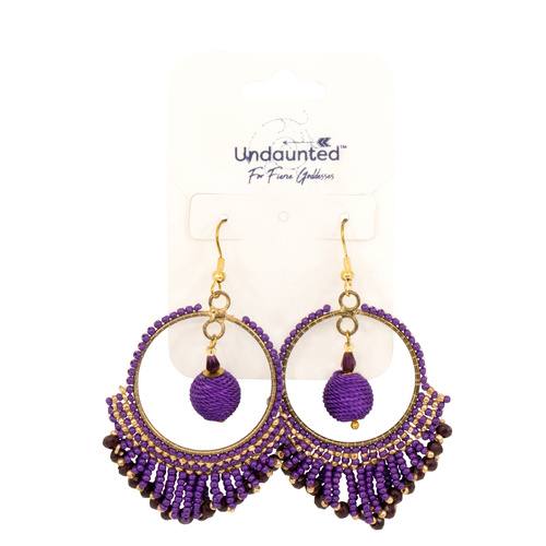 Undaunted Aurora Earrings Purple