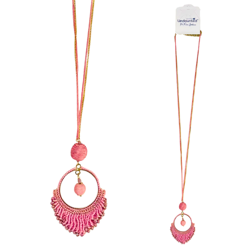 Undaunted Boho Necklace AURORA Pink