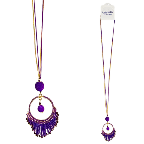 Undaunted Boho Necklace AURORA Purple