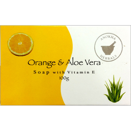 Anokha Herbals Soap ORANGE & ALOE VERA BOX of 12