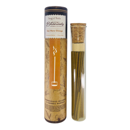 Botanicals Aromatherapy Incense GOJI MORO ORANGE 40 Stick Jar