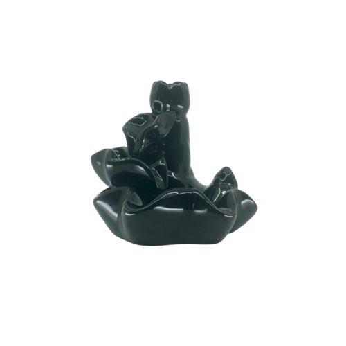 Ceramic Backflow Cone Burner BLACK WATERFALL B