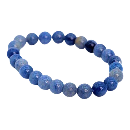 Crystal Bead Bracelet BLUE AVENTURINE 6mm X Small