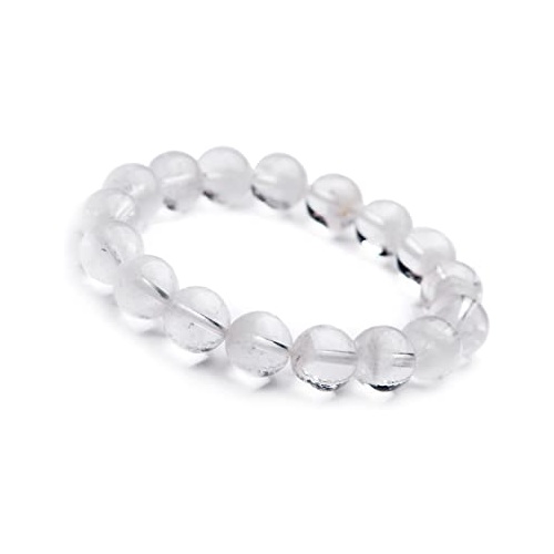 Crystal Bead Bracelet CLEAR QUARTZ 12mm Large Silverstone