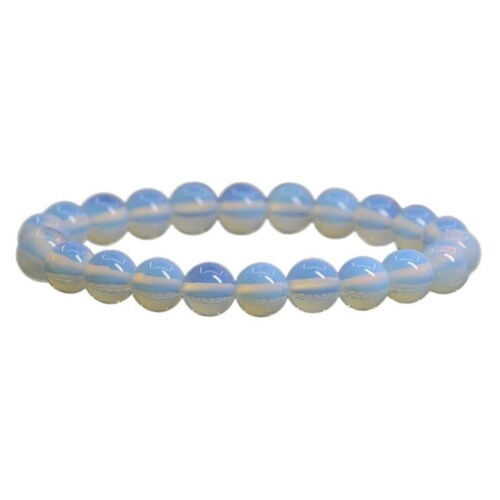 Crystal Bead Bracelet OPALITE 8mm Small