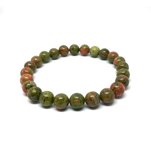 Crystal Bead Bracelet UNAKITE 6mm Small