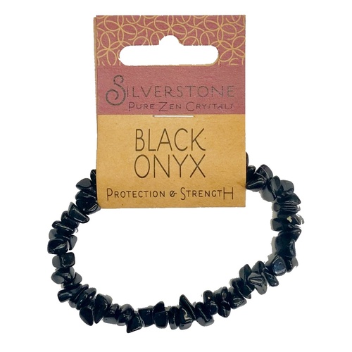 Crystal Chip Bracelet BLACK ONYX Eco Range