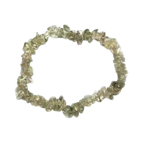 Crystal Chip Bracelet GREEN AMETHYST No Tag