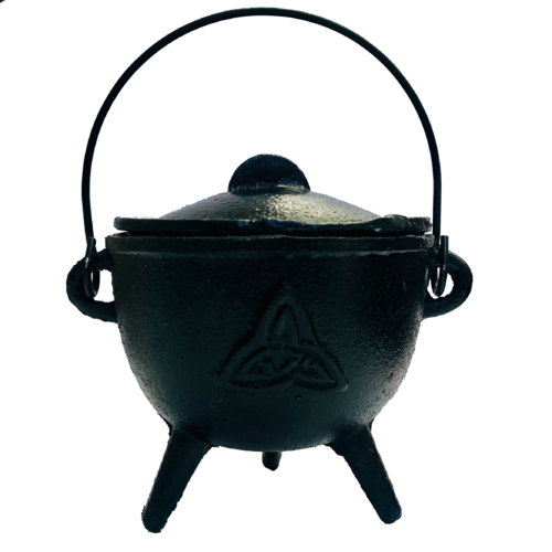 Cauldron w Lid Cast Iron TRIQUETRA Large 11cm