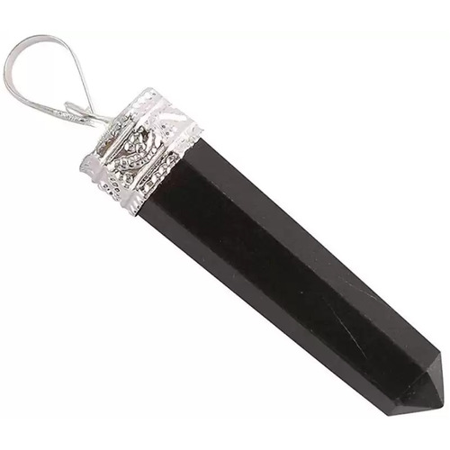 Crystal Pendant Cap Pencil BLACK AGATE