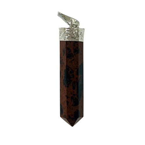 Crystal Pendant Cap Pencil MAHOGANY OBSIDIAN