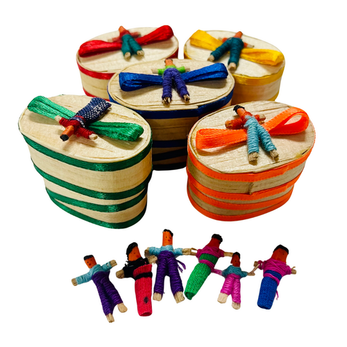 Guatemalan Worry Doll 6 MINI with Gift Box