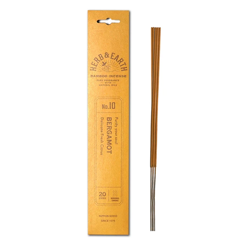 Herb & Earth Incense BERGAMOT 20 stick packet