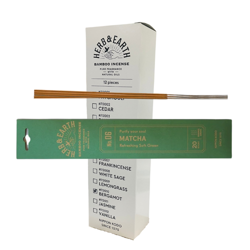 Herb & Earth Incense MATTCHA box of 12 packets