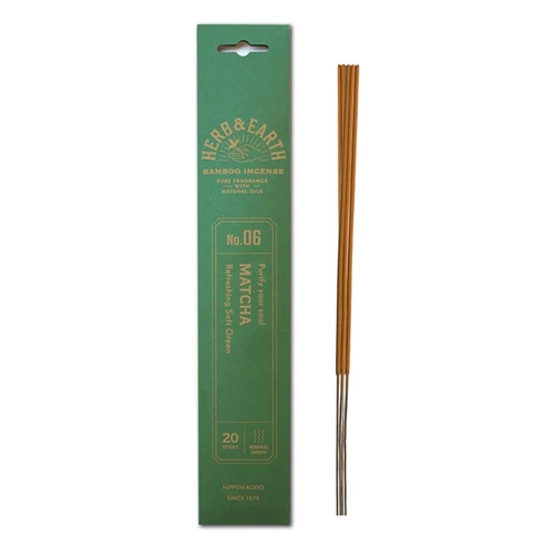 Herb & Earth Incense MATTCHA 20 stick packet