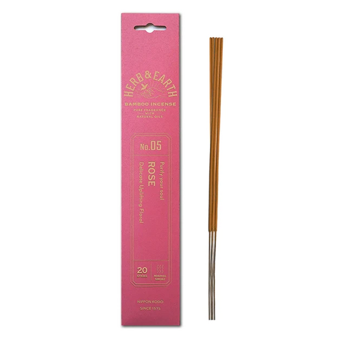 Herb & Earth Incense ROSE 20 stick packet