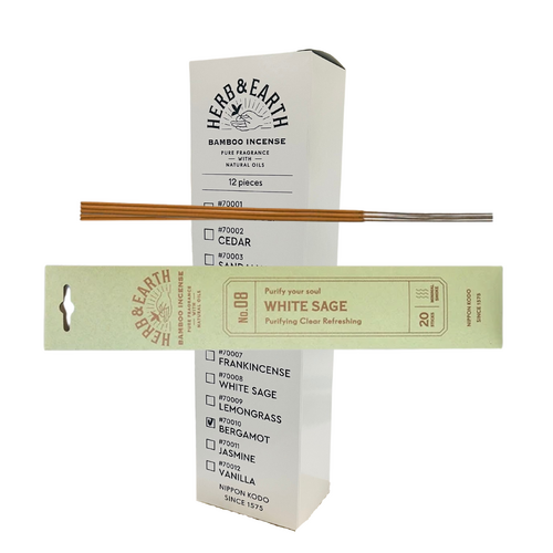Herb & Earth Incense WHITE SAGE box of 12 packets