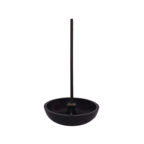 Incense Stick Burner ALUMINIUM BLACK BOWL 8cm