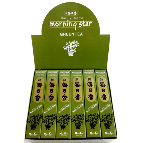 Morning Star GREEN TEA 50 stick BOX of 12 Packets