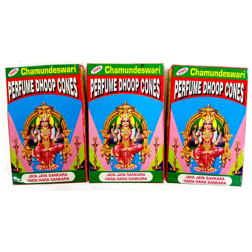 Sree Chamundeswari Dhoop Cones BOX of 12 Packets